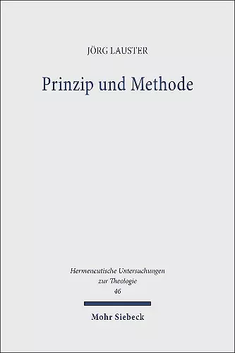 Prinzip und Methode cover