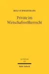 Private im Wirtschaftsvölkerrecht cover