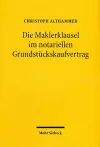 Die Maklerklausel im notariellen Grundstückskaufvertrag cover