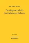 Der Gegenstand des Feststellungsverfahrens cover