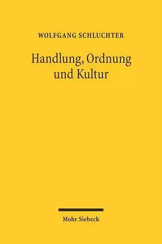 Handlung, Ordnung und Kultur cover