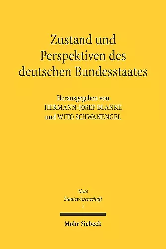 Zustand und Perspektiven des deutschen Bundesstaates cover