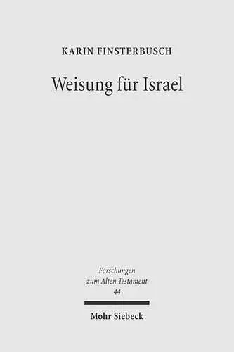 Weisung für Israel cover