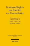 Funktionsfähigkeit und Stabilität von Finanzmärkten cover