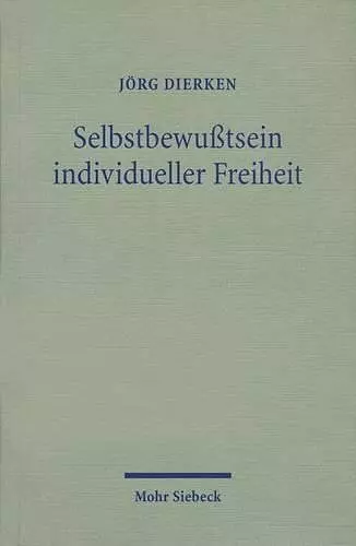 Selbstbewußtsein individueller Freiheit cover