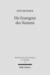 Die Emergenz des Namens cover