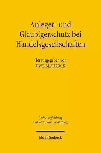 Anleger- und Gläubigerschutz bei Handelsgesellschaften cover