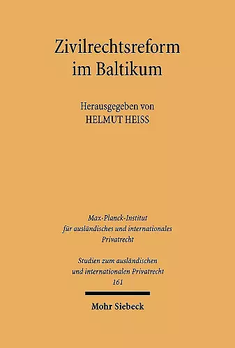 Zivilrechtsreform im Baltikum cover