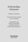 Denkwürdiges Geheimnis cover