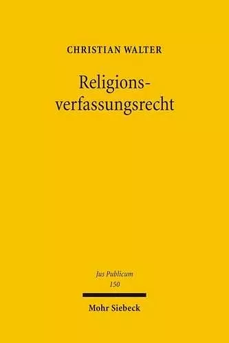 Religionsverfassungsrecht cover