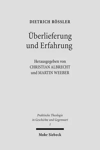 Überlieferung und Erfahrung cover