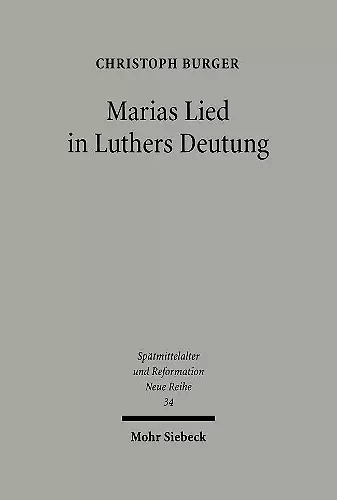 Marias Lied in Luthers Deutung cover