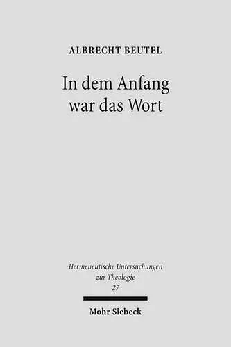 In dem Anfang war das Wort cover