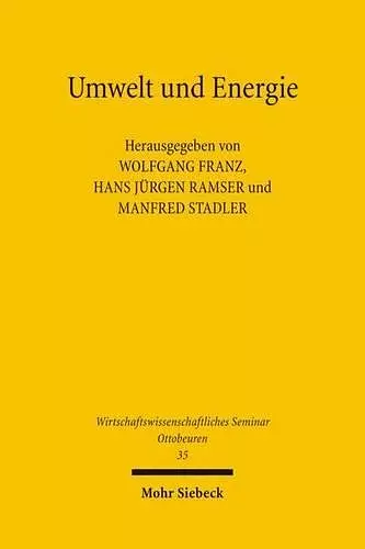 Umwelt und Energie cover