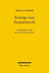 Beiträge zum Beamtenrecht cover