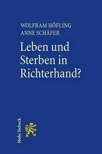 Leben und Sterben in Richterhand? cover