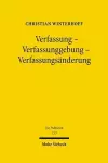 Verfassung - Verfassunggebung - Verfassungsänderung cover