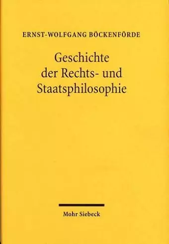 Geschichte der Rechts- und Staatsphilosophie cover