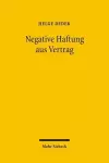 Negative Haftung aus Vertrag cover