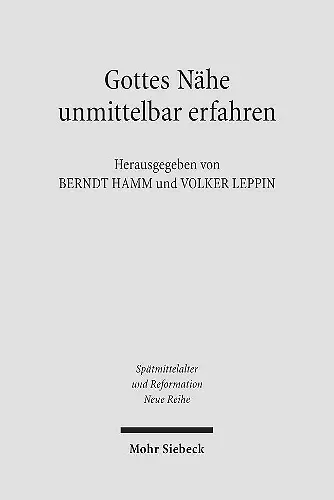 Gottes Nähe unmittelbar erfahren cover