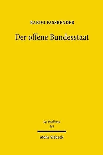 Der offene Bundesstaat cover