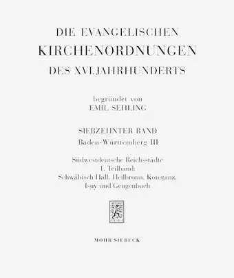 Die evangelischen Kirchenordnungen des XVI. Jahrhunderts cover