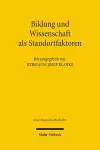 Bildung und Wissenschaft als Standortfaktoren cover