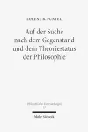 Auf der Suche nach dem Gegenstand und dem Theoriestatus der Philosophie cover