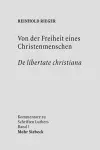 Von der Freiheit eines Christenmenschen / De libertate christiana cover