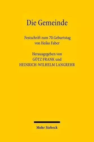 Die Gemeinde cover