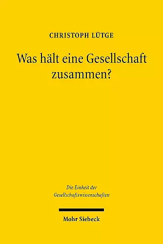 Was hält eine Gesellschaft zusammen? cover