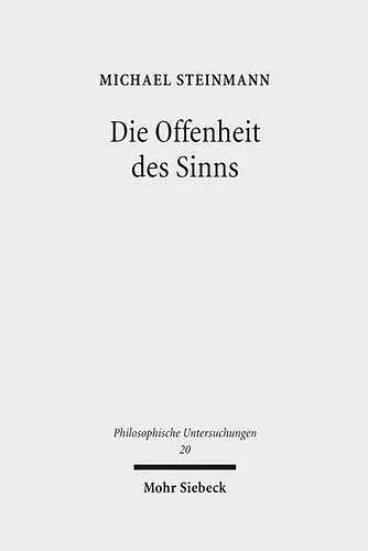 Die Offenheit des Sinns cover