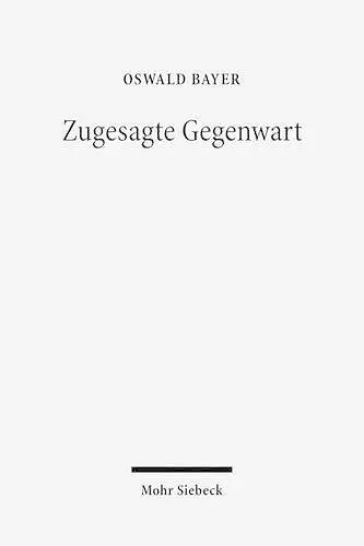 Zugesagte Gegenwart cover