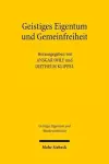 Geistiges Eigentum und Gemeinfreiheit cover