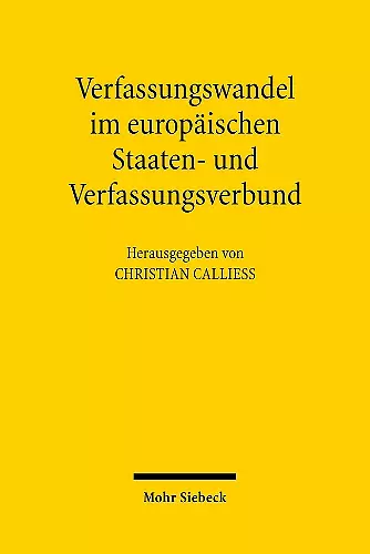 Verfassungswandel im europäischen Staaten- und Verfassungsverbund cover