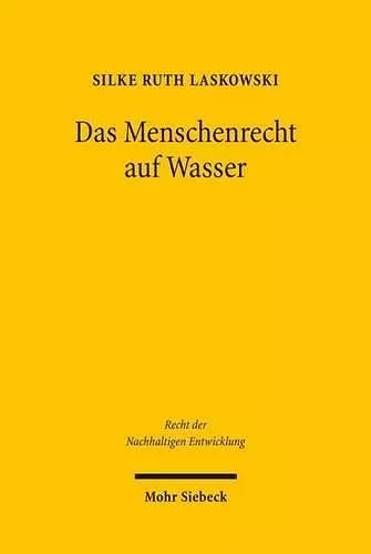 Das Menschenrecht auf Wasser cover