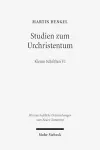 Studien zum Urchristentum cover