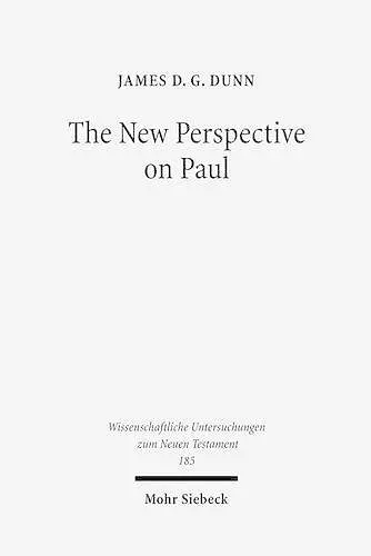 The New Perspective on Paul cover