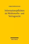 Informationspflichten im Wettbewerbs- und Vertragsrecht cover