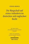 Die Bürgschaft auf erstes Anfordern im deutschen und englischen Recht cover