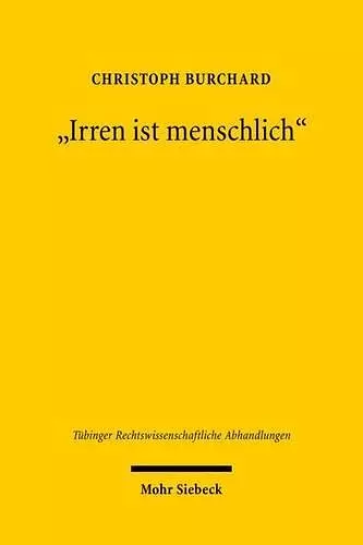 "Irren ist menschlich" cover