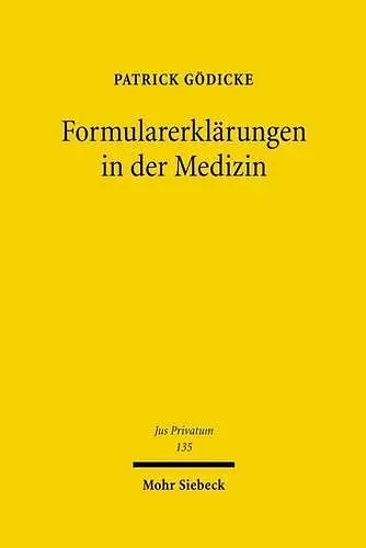 Formularerklärungen in der Medizin cover