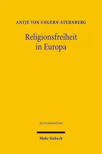 Religionsfreiheit in Europa cover