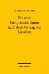 Die neue Europäische Union nach dem Vertrag von Lissabon cover