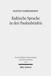 Kultische Sprache in den Paulusbriefen cover