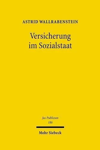 Versicherung im Sozialstaat cover