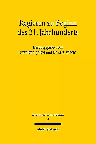 Regieren zu Beginn des 21. Jahrhunderts cover