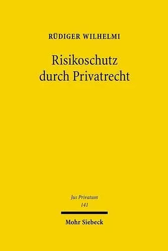 Risikoschutz durch Privatrecht cover