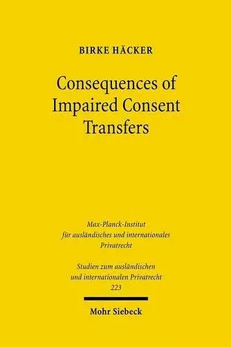 Consequences of Impaired Consent Transfers cover