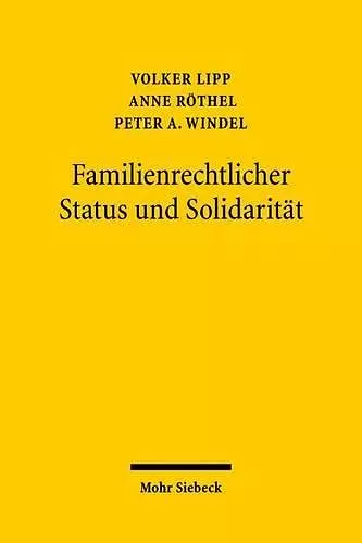 Familienrechtlicher Status und Solidarität cover